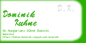dominik kuhne business card