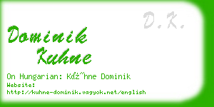 dominik kuhne business card